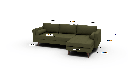 Ladybird 104" Reversible Sofa Chaise - Dimensions
