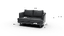 Rainey 59" Leather Loveseat - Dimensions