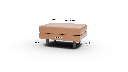 Rainey Leather Ottoman - Dimensions