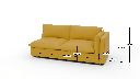 SoCo RAF Sofa - Dimensions
