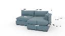 SoCo 84" RAF Arm Reversible Chaise Sofa - Dimensions