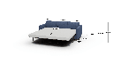 Track 87" Reversible Chaise Queen Sleeper Sofa - Dimensions