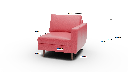Wallace Leather Untufted Raf Chair - Dimensions