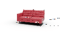 Wallace Leather Laf Condo Sofa - Dimensions