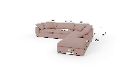 Fluffy 133.5" 4 Piece Sectional w/Otto - Dimensions