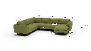 Ladybird 133" Corner Sectionals w. Right Chaise - Dimensions
