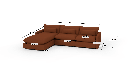 Bouldin 126" Laf Chaise Sectional - Dimensions