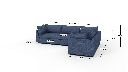 Cherrywood 129" LAF Sofa Sectional - Dimensions