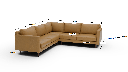 Wallace 102" Leather Untufted Corner Sectional - Dimensions