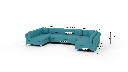 Bonnell 162" U Armless Sectional - Dimensions