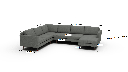 Wallace 130" Untufted Corner Sectionals w. Right Chaise - Dimensions