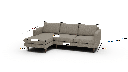 Wallace 98" Untufted Left Chaise Sectional - Dimensions