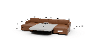 Track 141" Leather Double Chaise With Full Sleeper Loveseat - Dimensions