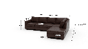 Track 121" Leather Right Chaise Sectional - Dimensions