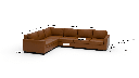Track 121" Leather Left Corner Sectional - Dimensions