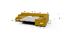 Track 141" Corner Sectionals W. Full Sleeper & Left Chaise - Dimensions