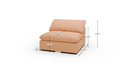 Fluffy Armless Chair - Dimensions