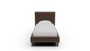 LB555-33 Wallace Untufted Leather Twin Bed