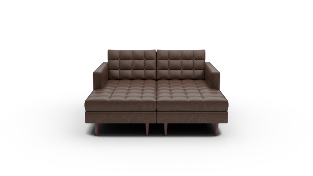 Wallace Leather 2 Pc Double Chaise Sectional (Cheyenne Arrowshaft)