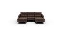Wallace Leather 3 Pc Double Chaise Sectional w/Armless Chair