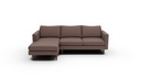 Wallace Untufted 2 Pc Sectional w/LAF Chaise