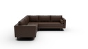 Ladybird Leather 3 Pc Corner Sectional