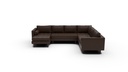 Ladybird Leather 4 Pc Corner Sectional w/LAF Chaise