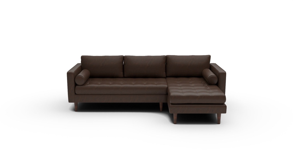 Ladybird Leather 2 Pc Sectional w/RAF Chaise (Cheyenne Arrowshaft)