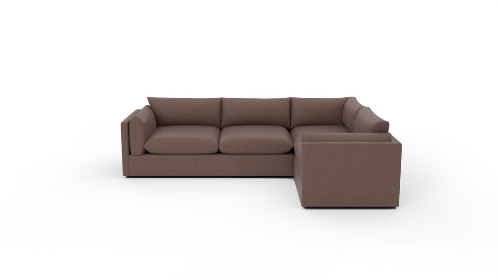 SoCo 3 Pc Corner Sectional w/RAF Chair (Amigo II Dusk)