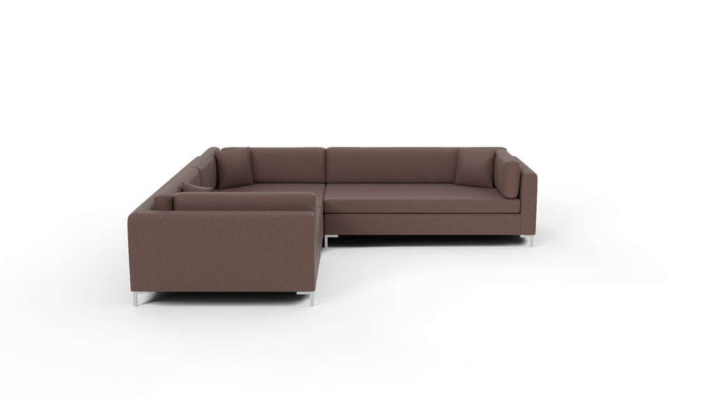 Bonnell 3 Pc Double Corner Sectional w/RAF Sofa (Amigo II Dusk)