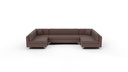 Bonnell 3 Pc Open U Sectional w/Armless Loveseat