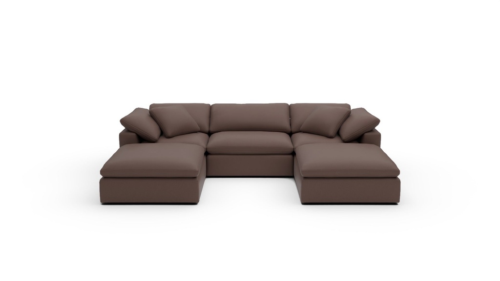 Fluffy DB 3 Pc Sofa w/Double Otto