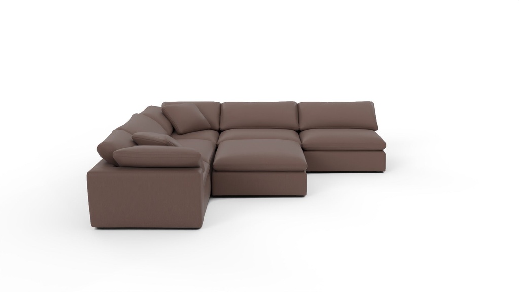 Fluffy DB 5 Pc Sectional w/Otto