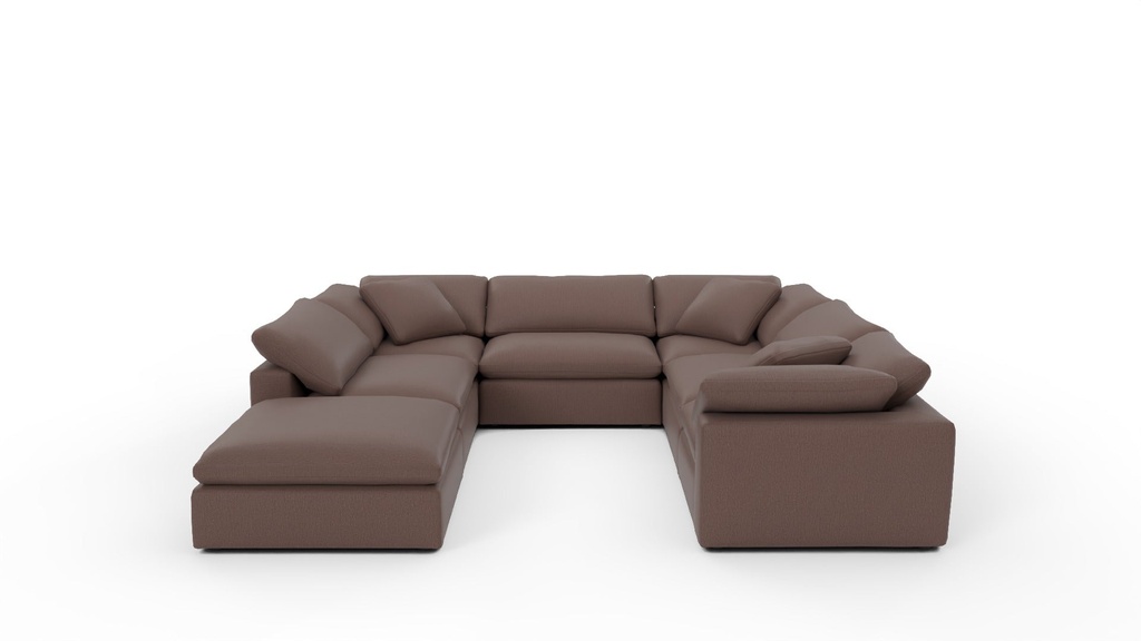 Fluffy DB 6 Pc Sectional w/Otto