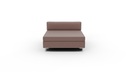 222-81 Bonnell Armless Chaise
