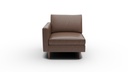 L555-04L Wallace Untufted Leather LAF Chair