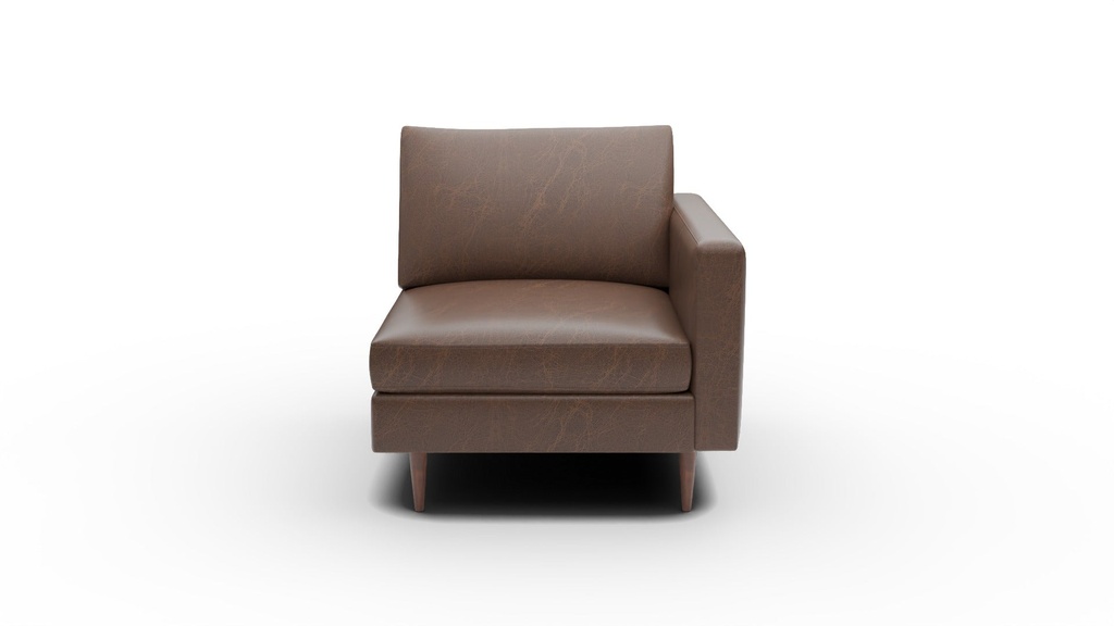 L555-04R Wallace Untufted Leather RAF Chair (Cheyenne Arrowshaft)